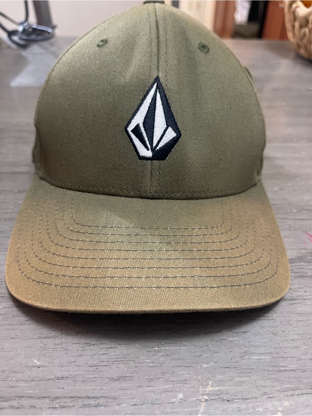 Volcom Olive Green Logo Baseball Cap